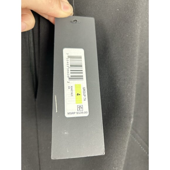 Donna Karan New York Women's Size 4 Keyhole Sheath Dress Black Midi MRSP $139 - Picture 8 of 16